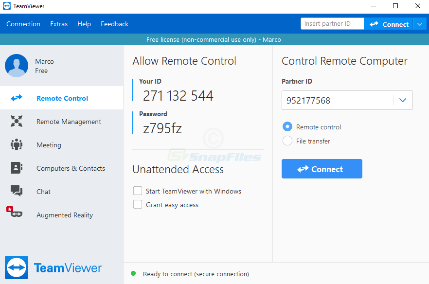 TeamViewer computer remote control